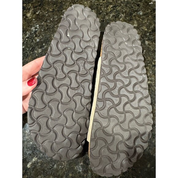 Birkenstock Granada Slide Sandals Womens EU 39 Beige Cutout 2 Buckle - Picture 7 of 7